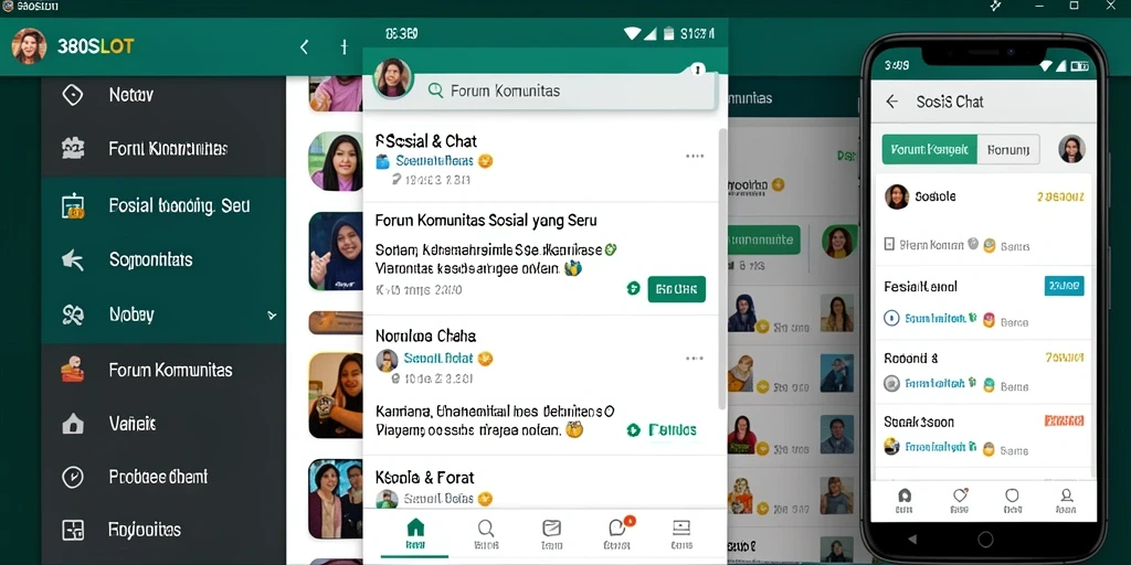 Tampilan antarmuka utama aplikasi 380SLOT yang interaktif.