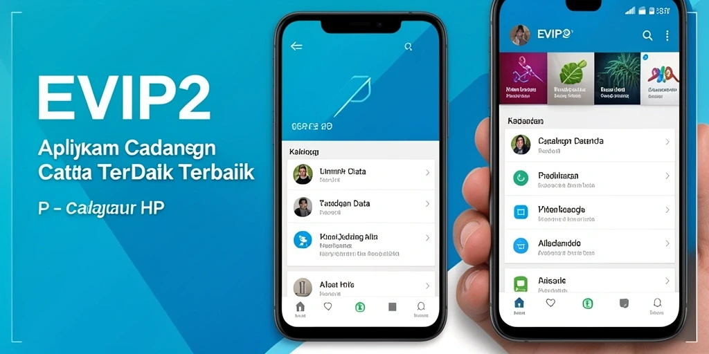 Tampilan antarmuka EVIP2 untuk cadangan data yang sederhana dan efisien.