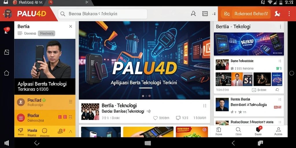 Antarmuka modern dan informatif dari PALU4D.