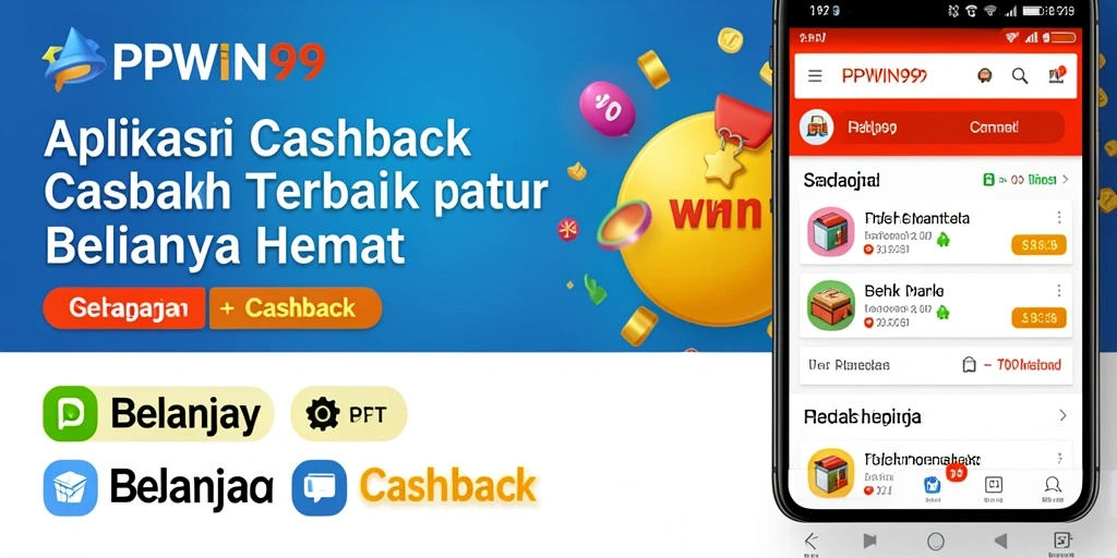 Tampilan antarmuka aplikasi PPWIN99 dengan fitur cashback yang menarik.
