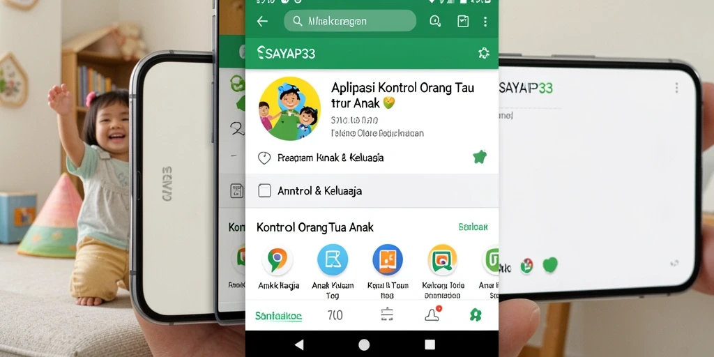 Tampilan antarmuka SAYAP33 yang informatif untuk kontrol orang tua.