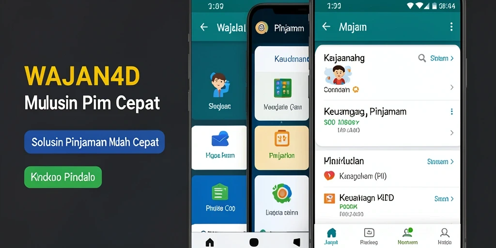 Antarmuka WAJAN4D yang sederhana dan intuitif untuk pengajuan pinjaman.