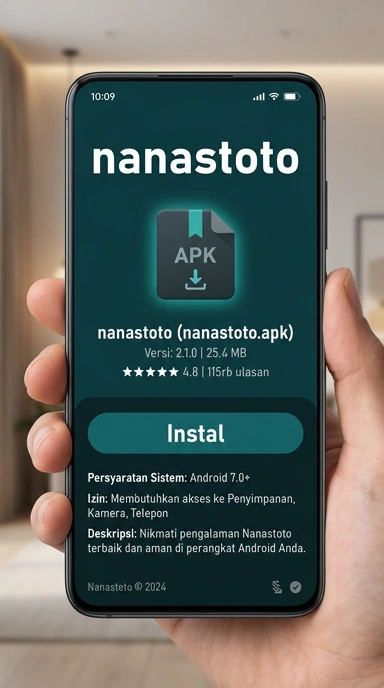 Tampilan halaman APK nanastoto